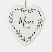 Mimi Year Est. クリスマス セラミック オーナメント (右)