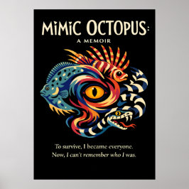 Mimic Octopus Identity Metaphor Art ポスター