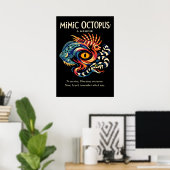 Mimic Octopus Identity Metaphor Art ポスター (ホームオフィス)