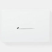 Mimimalistスクエレガントリックラシックト結婚 ゲストブック (裏面)