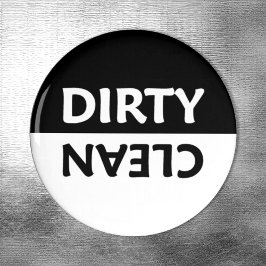 Miminalist白黒クリーン・ダーティ マグネット