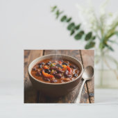 Mimi's Chili Recipe Card ポストカード (スタンド正面)