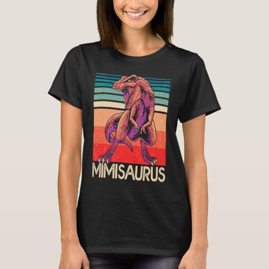 MimiSaurus T Rex T  Mimi Saurus Dinosaur Tシャツ (正面)