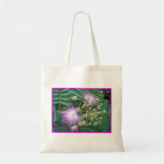 Mimosaの花の予算のトート トートバッグ (正面)
