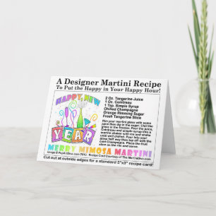 MIMOSA新年メリーのMARTINIレシピカード シーズンカード