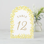 Mimosa Arch Table Number 招待状 (スタンド正面)