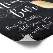 Mimosa Bar Wedding Sign Lilac Floral ポスター (角)