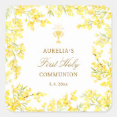 Mimosa First Communion スクエアシール (正面)