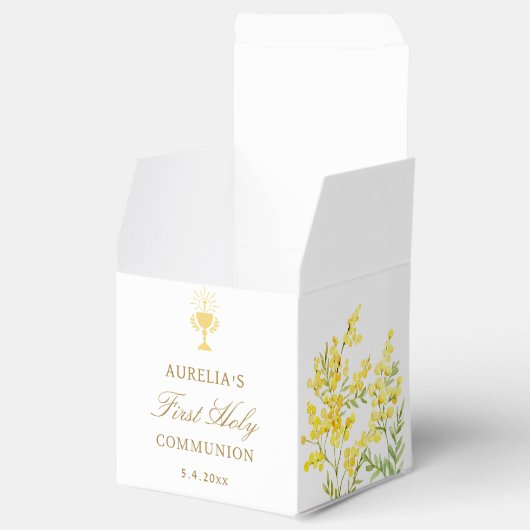 Mimosa First Communion Cube フェイバーボックス (オープン)