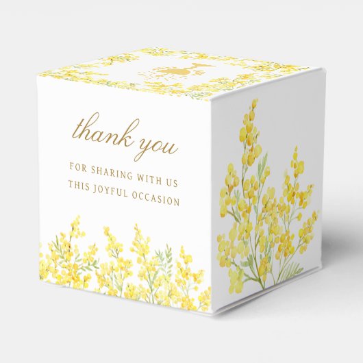 Mimosa First Communion Cube フェイバーボックス (裏面サイド)