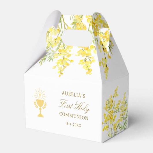 Mimosa First Communion Gable フェイバーボックス (正面サイド)