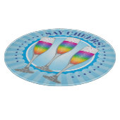 Mimosa Rainbow Champagne Glasses Cutting Board カッティングボード (角)