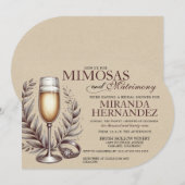 Mimosas & Matrimony Bridal Shower Invitation 招待状 (正面/裏面)