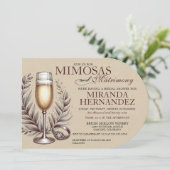 Mimosas & Matrimony Bridal Shower Invitation 招待状 (スタンド正面)