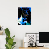 MInピン（青） ポスター (ホームオフィス)