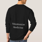 Min Jie Schoolのロゴ+Rehumanize Medicine long Tシャツ (裏面)