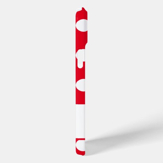 Mina -テンプレートあなたの名前、大きな水玉模様赤 Case-Mate iPhoneケース (裏面 / 右)