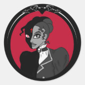 Mina Harker BRW Sticker ラウンドシール (正面)