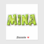 Mina Name Kiwi Design Aufkleber Sticker シール (シート)