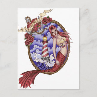 Mina - Tattoo Mermaidはがき ポストカード