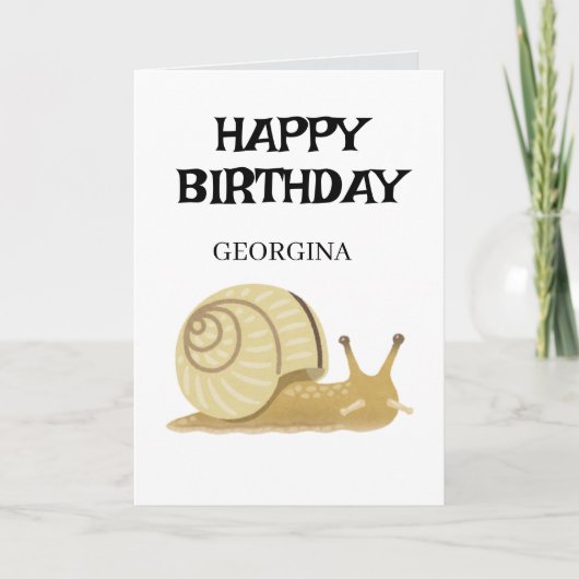 MINAMALIST HAPPY BIRTHDAY カード (正面)