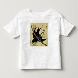 Minamotoの一族の剣を持つ少しワタリガラス トドラーTシャツ