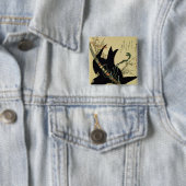 Minamotoの一族の剣を持つ少しワタリガラス 缶バッジ (インサイチュ)