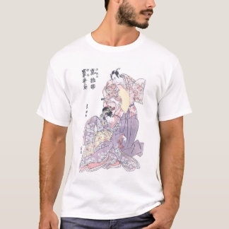 Minamotoの日本人のWoodblockの芸術Yorimitsu無し Tシャツ