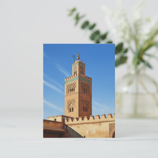 Minaret in Fez Morocco Travel ポストカード (スタンド正面)