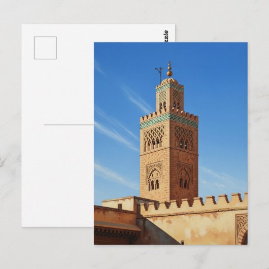 Minaret in Fez Morocco Travel ポストカード (正面/裏面)
