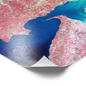 Minas Basin and Chignecto Bay, Nova Scotia,カナダ フォトプリント (角)