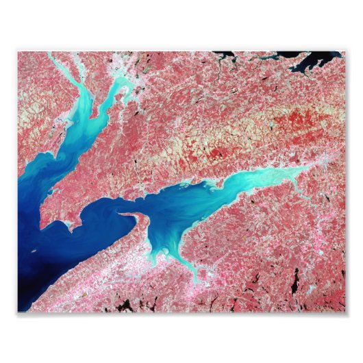 Minas Basin and Chignecto Bay, Nova Scotia,カナダ フォトプリント (正面)