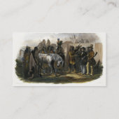 Minatarreのインディアンに近く会っている旅行者 名刺 (裏面)