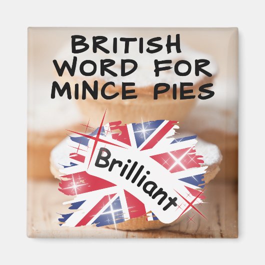 Mince Piesの英単語 – BRILLIANT マグネット (正面)
