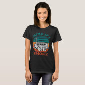 Mind もし I Smoke Bbq Smokerおもしろい Meat Grilling Lov Tシャツ (正面フル)