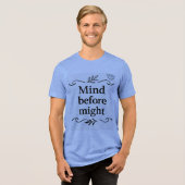 Mind Before Might - Smilo t-shirt トライブレンドＴシャツ (正面全面)