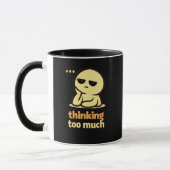 Mind Busy – Cute Overthinking Humor Coffee Mug マグカップ (左)