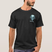 Mind Control Cyberpunk Blue Grunge Front & Back Tシャツ (正面)