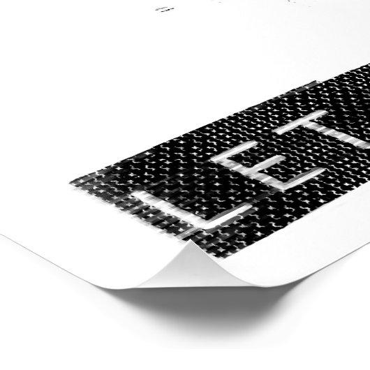 Mind Control Cyberpunk Robot Black Print Poster ポスター (コーナー)