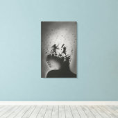 Mind Fragments: Inner Battle キャンバスプリント (インサイチュ (ウッドフロア))