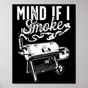 Mind I もし Smoke - Bbq SmokerおもしろいとGrilling Bb ポスター