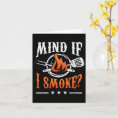 Mind I Smoke もし Bbq Grilling Byrbecue Smoker Pitma カード (黄色い花)