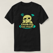 Mind in Circles – Cute Overthinking Humor Tシャツ (デザイン正面)
