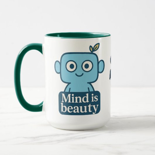 Mind is Beauty Motivational cup マグカップ (左)