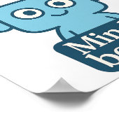 Mind is beauty quote- Inspirational Wall Art ポスター (角)