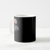 Mind Over 3D Brain and Mountain Sculpture Poster S コーヒーマグカップ (正面左)