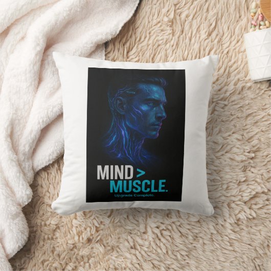 Mind Over Muscle – Upgrade Complete Tech クッション (ブランケット)
