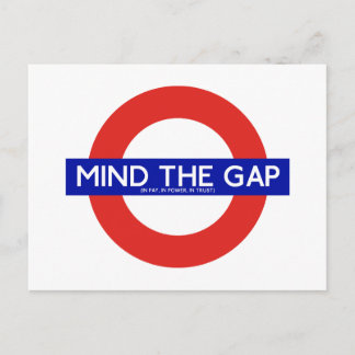 Mind The Gap (In Pay, In Power, In Trust) Postcard シーズンポストカード