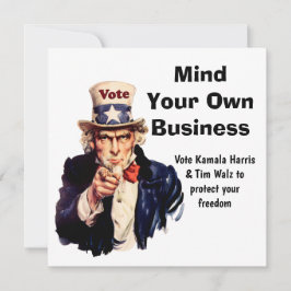 Mind Your Own Business Harris Walz 2024