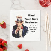 Mind Your Own Business Harris Walz 2024 スタンダードランチョンナプキン (インサイチュ)